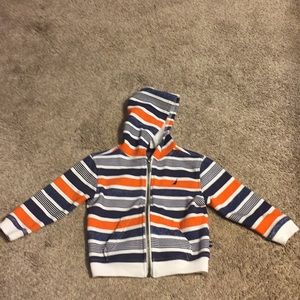 Nautical boy zip up hoodie